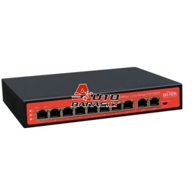 10 prievadų, 8 PoE prievadų komutatorius WI-Tek Wi-PS210G 10 prievadų, 8 PoE prievadų komutatorius WI-Tek Wi-PS210G