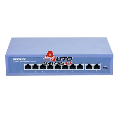 10 prievadų komutatorius Acorid CS1110PG (8 PoE, 2 Uplink, gigabit, 5.6 Gbps) 10 prievadų komutatorius Acorid CS1110PG (8 PoE, 2 Uplink, gigabit, 5.6 Gbps)