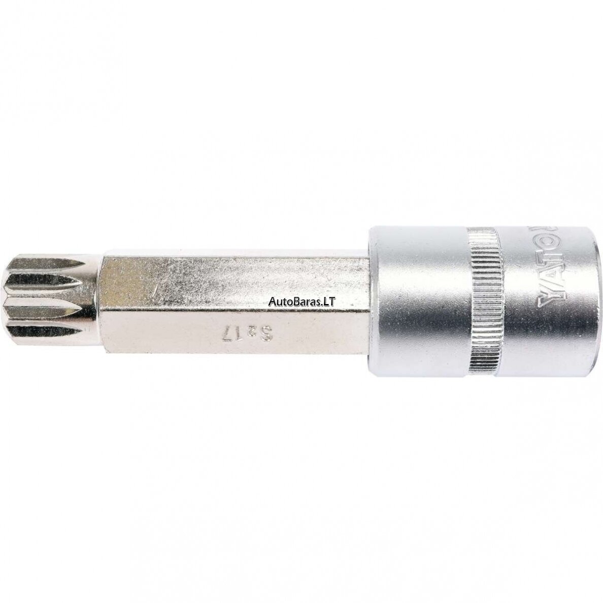1/2" Galvutė su 100L SPLINE M17 antgaliu (prailginta) 1
