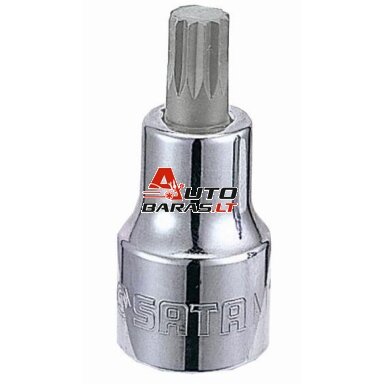 SATA 1/2" Galvutė su 50L SPLINE antgaliu