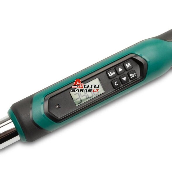 SATA 1/2" Dinamometrinis raktas profesionalus skaitmeninis 34-340Nm su kampo matavimo funkcija 4