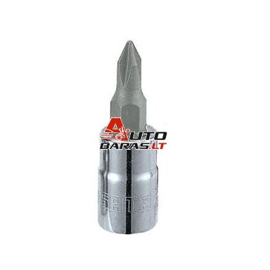 SATA 1/4" Galvutė su 37L PHILLIPS antgaliu SATA 1/4" Galvutė su 37L PHILLIPS antgaliu