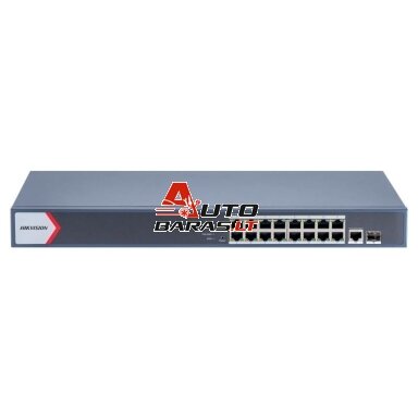 18 prievadų, 16 PoE prievadų komutatorius Hikvision DS-3E1518P-EI/M 18 prievadų, 16 PoE prievadų komutatorius Hikvision DS-3E1518P-EI/M