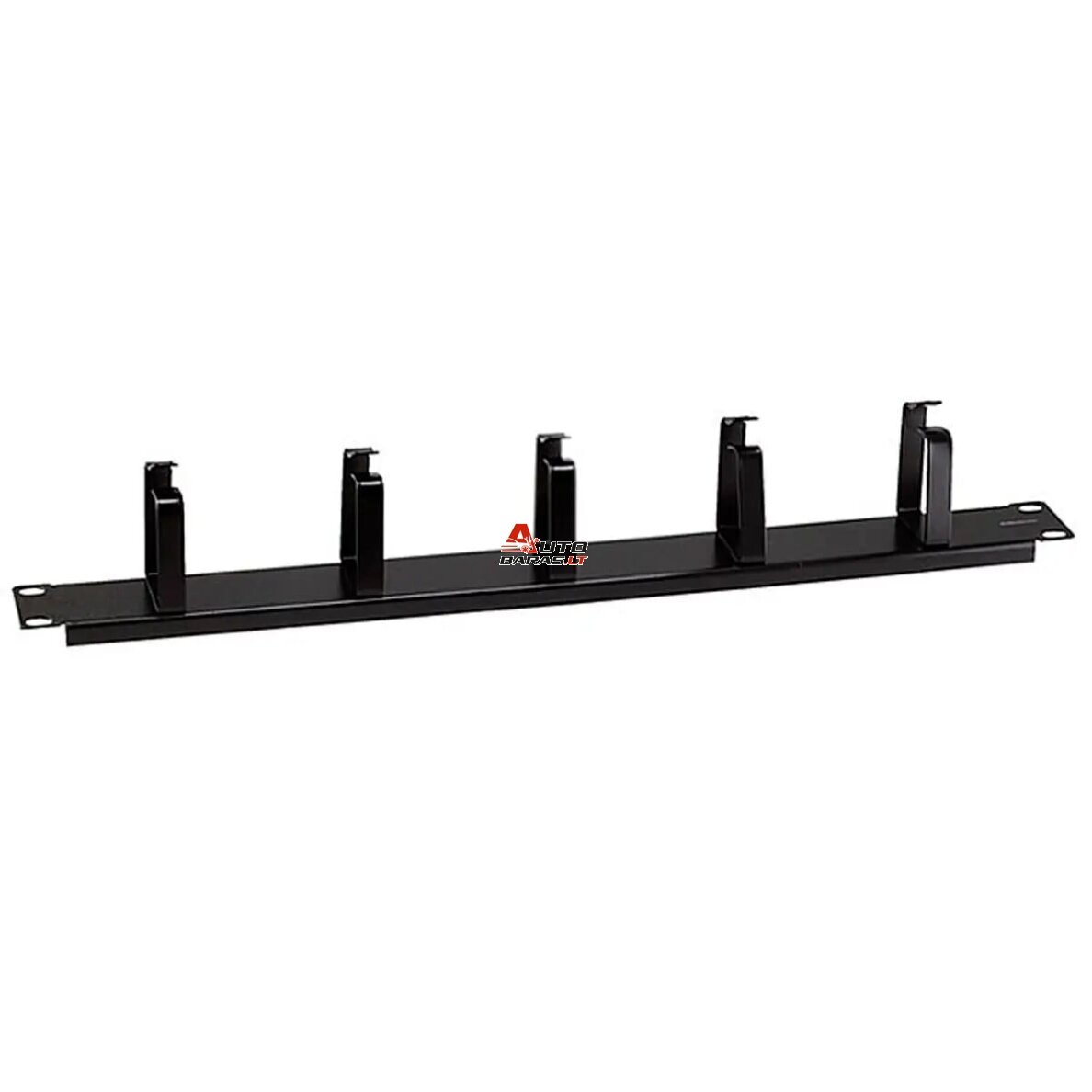 19" kabelių tvarkymo panelė-šukos LK-CM-20 (1U, 5 žiedai)