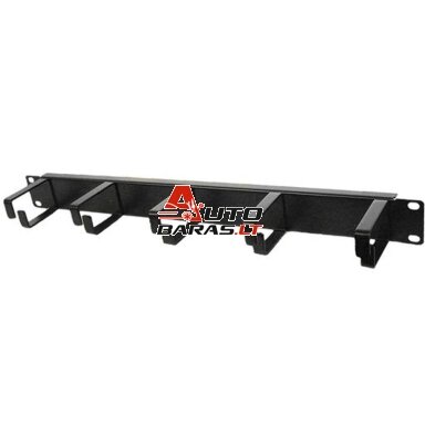 19'' kabelių tvarkymo panelė 1U su plastikiniais žiedais (be kiaurymių) 19'' kabelių tvarkymo panelė 1U su plastikiniais žiedais (be kiaurymių)