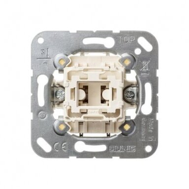 1 kl. mygtuko mechanizmas JUNG 531U (baltas, 10A/250V) 1 kl. mygtuko mechanizmas JUNG 531U (baltas, 10A/250V)