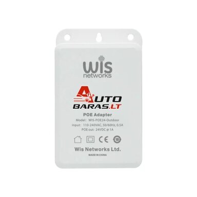 1 PoE prievado komutatorius WISNET WIS-POE24-Outdoor 1 PoE prievado komutatorius WISNET WIS-POE24-Outdoor