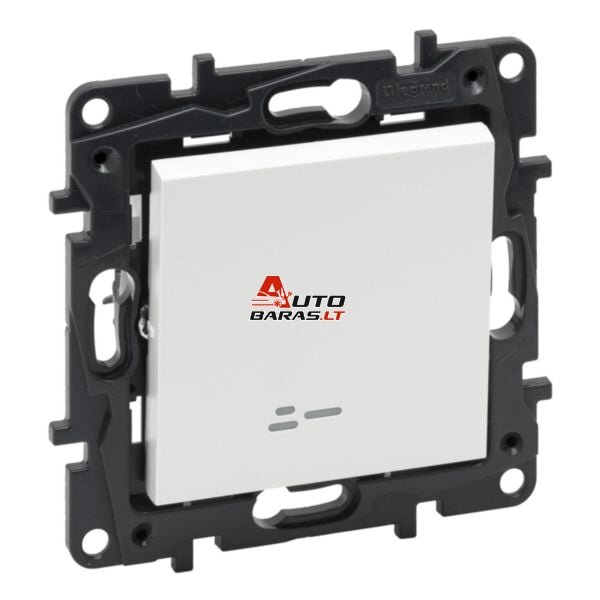 1 klavišo perjungiklis su LED indikacija Legrand Niloe Step 863116 (baltas)