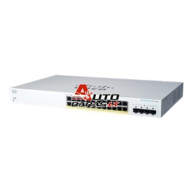 24 prievadų komutatorius Cisco CBS220-24P-4G-EU (Valdomas, 24x1Gb PoE, 4xSFP, L2, 256Gbps)