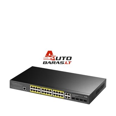 24 prievadų valdomas komutatorius CUDY GS2028PS4-300W 24 prievadų valdomas komutatorius CUDY GS2028PS4-300W