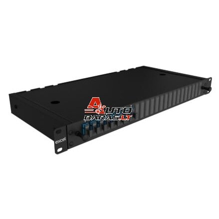 24 prievadų optinė komutacinė panelė Excel 200-482 (19", 1U, SC Duplex, OS2, vienmodė)