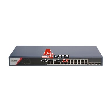 26 prievadų, 24 PoE prievadų komutatorius Hikvision DS-3E1528-SI-24T4F 26 prievadų, 24 PoE prievadų komutatorius Hikvision DS-3E1528-SI-24T4F