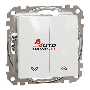2 klavišų žaliuzių mygtukas Schneider Electric Sedna Design SDD111114 (10A, 250V, baltas)