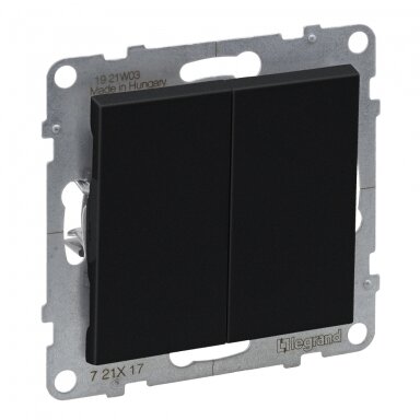 2 kl. juodas mygtukas Suno Legrand 721417 2 kl. juodas mygtukas Suno Legrand 721417