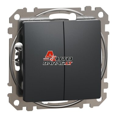 2 klavišų jungiklis Schneider Electric Sedna Design SDD114105 (antracitas)