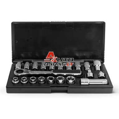SATA 3/8" Galvučių rinkinys 21vnt.