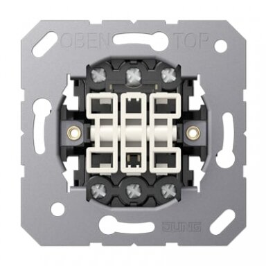 3 kl. perjungiklio mechanizmas JUNG 5306EU (juodas, 10A/250V) 3 kl. perjungiklio mechanizmas JUNG 5306EU (juodas, 10A/250V)