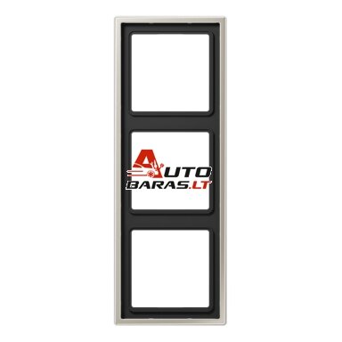 3 v. rėmelis JUNG ES2983 (nerūdijančio plieno spalva)