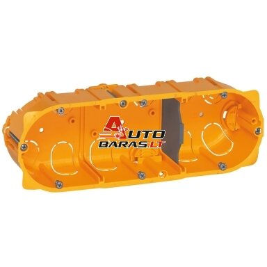 3 vietų dėžutė į gipsą Legrand 080043 (40mm) 3 vietų dėžutė į gipsą Legrand 080043 (40mm)