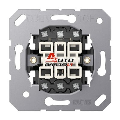 3 kl. perjungiklio mechanizmas JUNG 5306EU (juodas, 10A/250V)