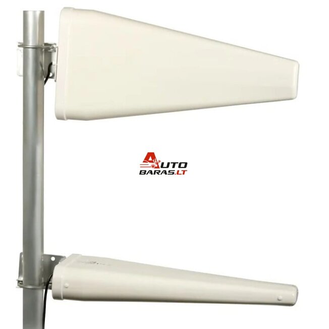 3G/4G/LTE MIMO antenų komplektas (2 vnt., 9.5–10dBi, 10m kabelis)