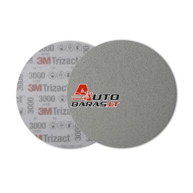 3M Abrazyvinis šlifavimo diskas "Trizact" "Hookit" pagrindu P-3000 3M Abrazyvinis šlifavimo diskas "Trizact" "Hookit" pagrindu P-3000