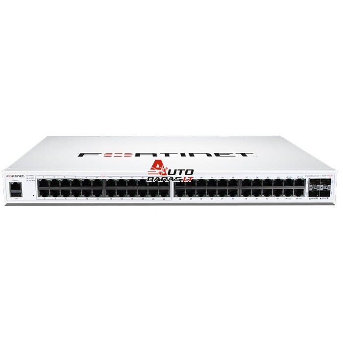 48 prievadų komutatorius Fortinet FortiSwitch FS-148F-POE