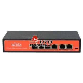 4 prievadų, 4 PoE komutatorius Wi-Tek WI-PS505V