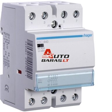 4 polių kontaktorius Hager ESC440 (40A, 230V, 4NO) 4 polių kontaktorius Hager ESC440 (40A, 230V, 4NO)
