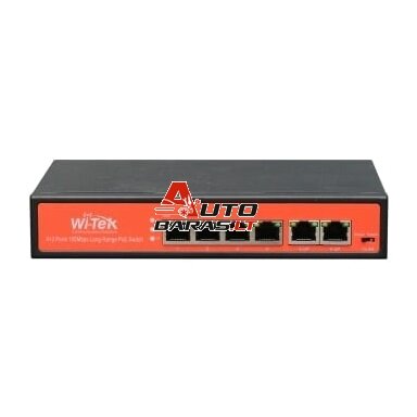 4 prievadų, 4 PoE komutatorius Wi-Tek WI-PS505V 4 prievadų, 4 PoE komutatorius Wi-Tek WI-PS505V