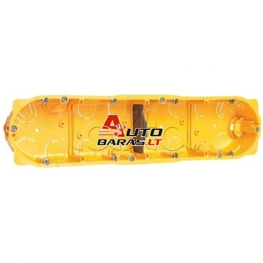 4 vietų dėžutė į gipsą Legrand 080054 (40mm) 4 vietų dėžutė į gipsą Legrand 080054 (40mm)