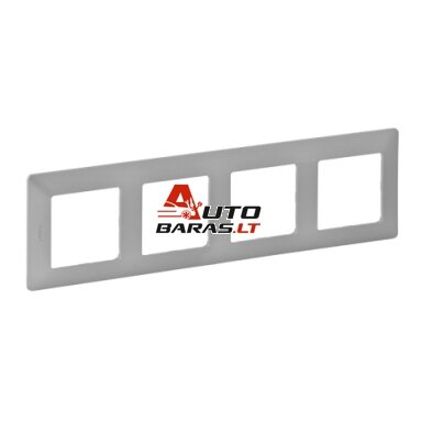 4 vt. rėmelis Valena Life Legrand Life 754134 (aluminio spalva) 4 vt. rėmelis Valena Life Legrand Life 754134 (aluminio spalva)