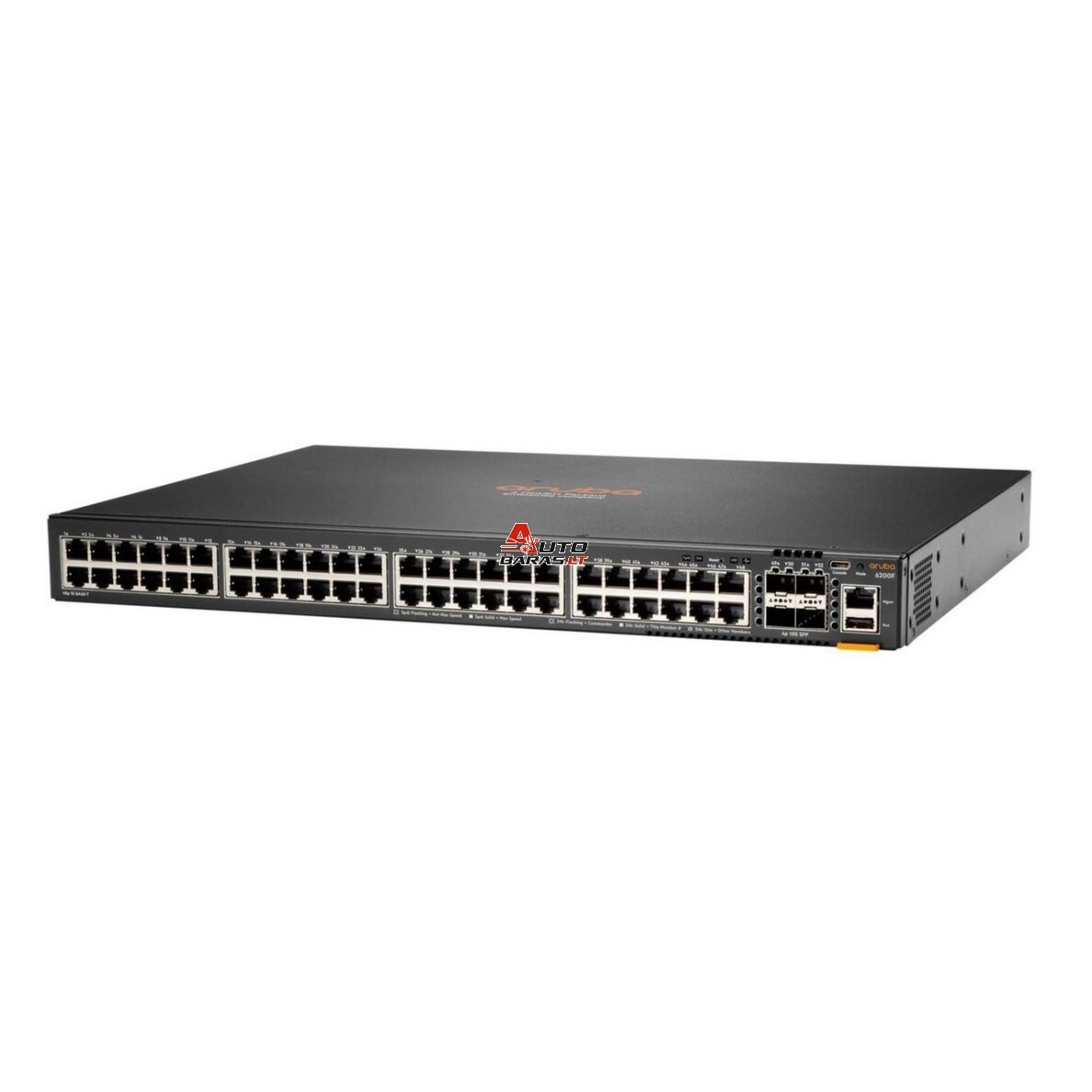 52 prievadų komutatorius HPE Aruba CX 6200F L727B 48G PoE+ 4XSFP (Valdomas)