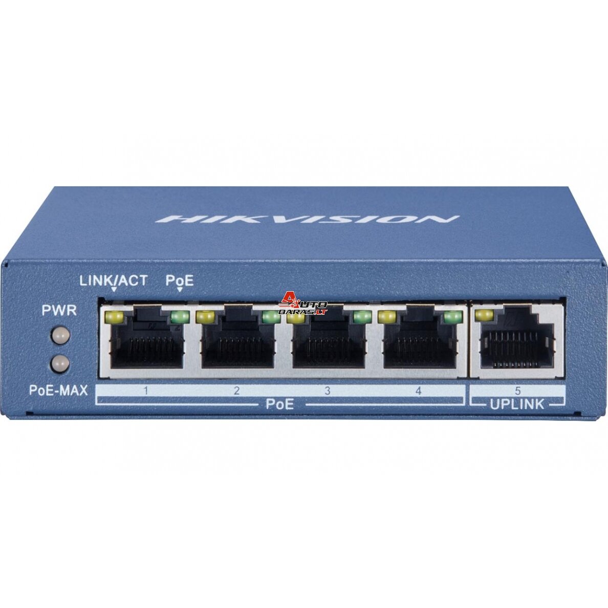 5 prievadų, 4 PoE prievadų komutatorius Hik-vision DS-3E0505P-E/M