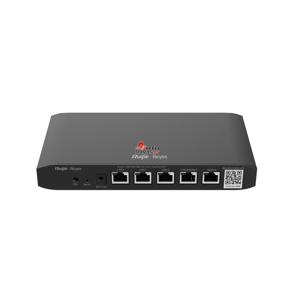 5 prievadų maršrutizatorius Ruijie Reyee RG-EG105G-V3 (Gateway)