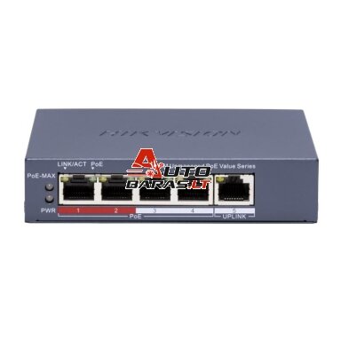5 prievadų, 4 PoE komutatorius Hikvision DS-3E0105P-E/M(C) 5 prievadų, 4 PoE komutatorius Hikvision DS-3E0105P-E/M(C)