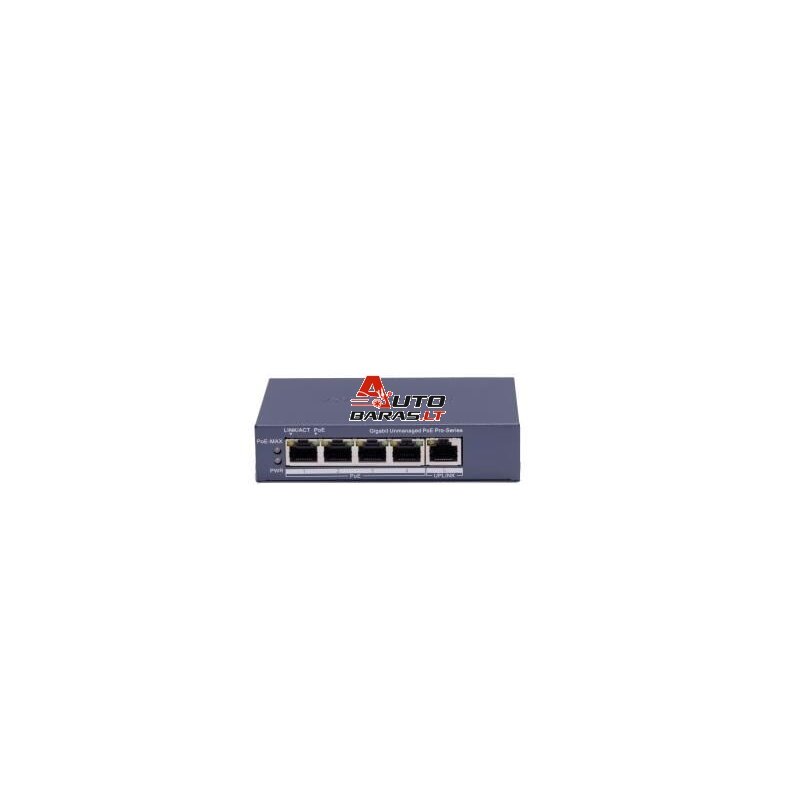 5 prievadų 4 PoE komutatorius Hikvision DS-3E0505P-E(B)