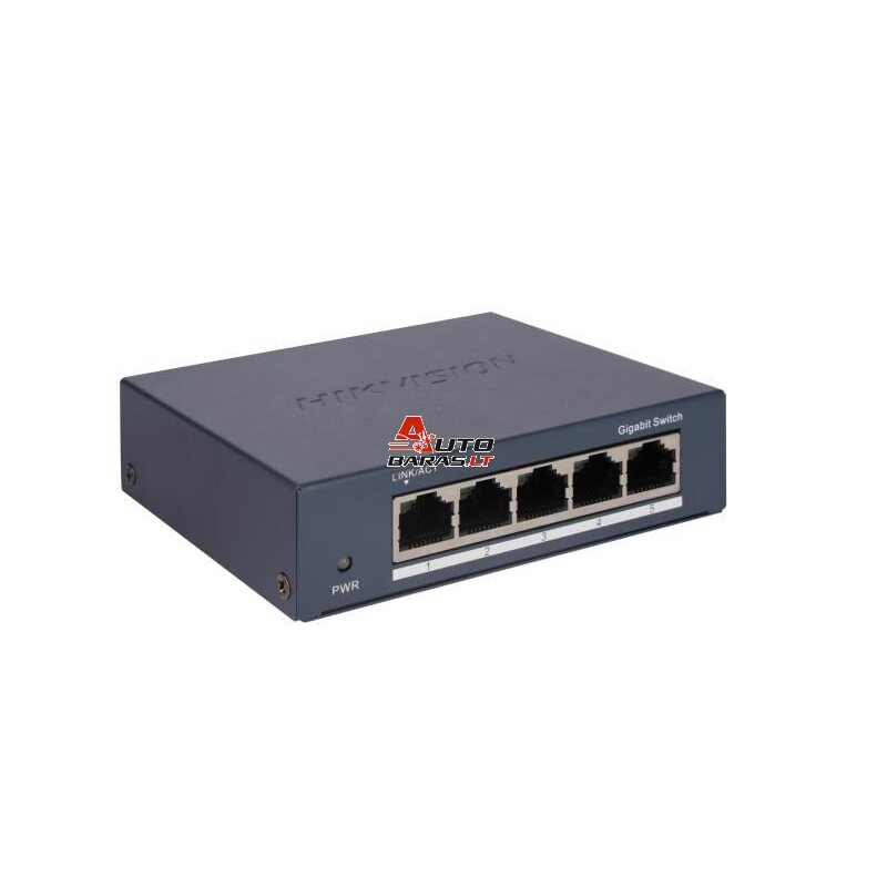 5 prievadų komutatorius Hikvision DS-3E0505-O