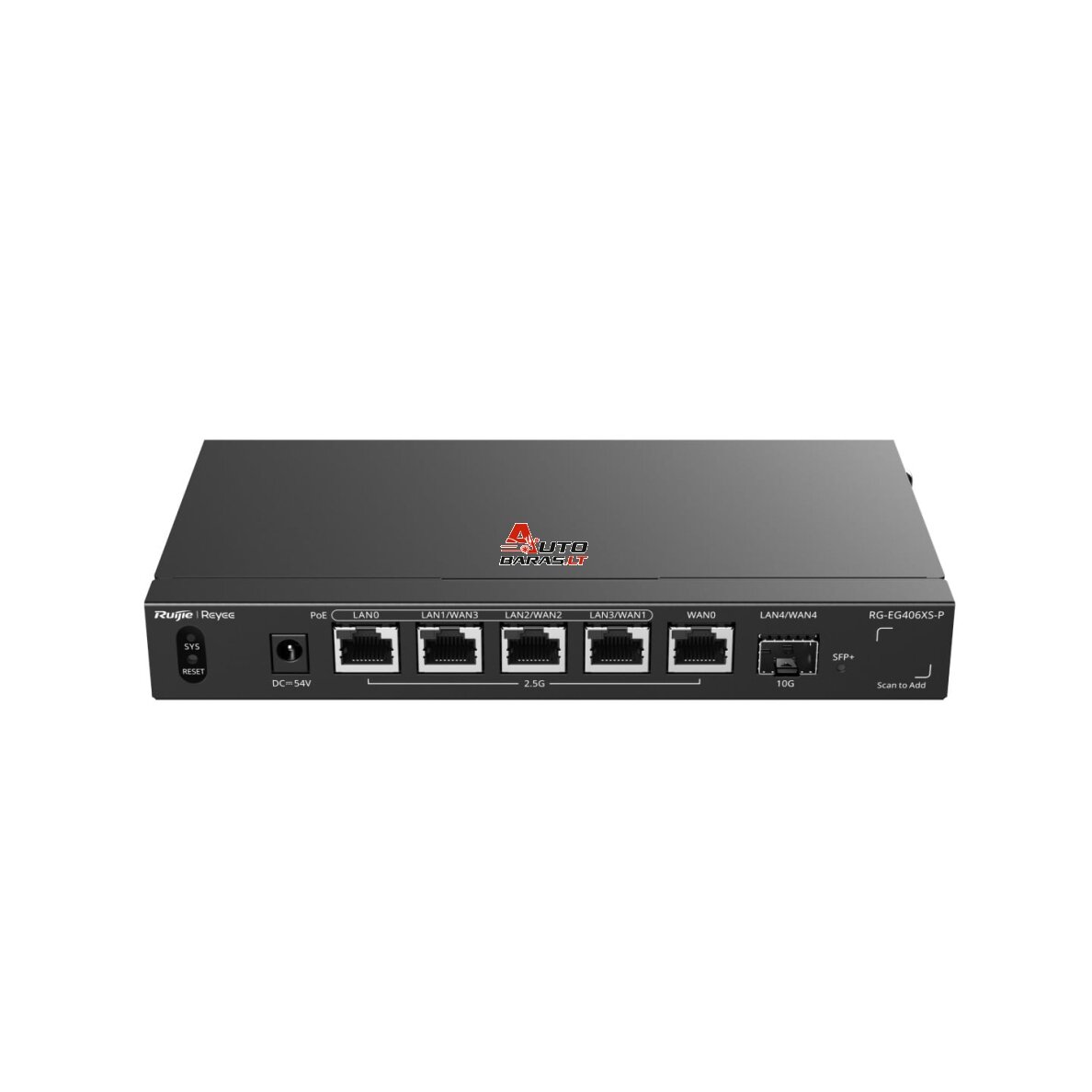 6 prievadų PoE maršrutizatorius Ruijie Reyee RG-EG406XS-P (Gateway)