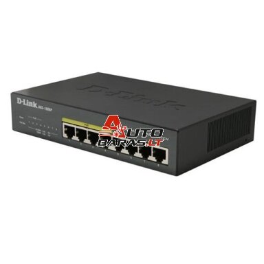 8 prievadų, 4 PoE komutatorius D-Link DES-1008P 8 prievadų, 4 PoE komutatorius D-Link DES-1008P