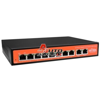 8 prievadų, 8 PoE komutatorius Wi-Tek Wi-PS308G