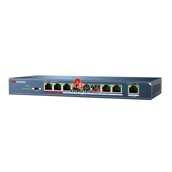 8 prievadų, 8 PoE komutatorius Hikvision DS-3E0109P-E(C)