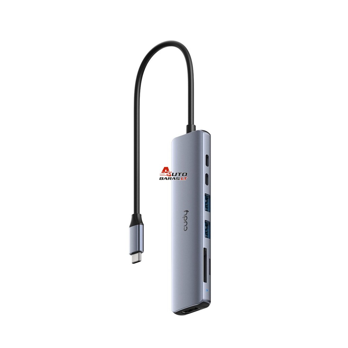 Adapteris CUDY UH407 USB-C į 2xUSB-A ir USB-C