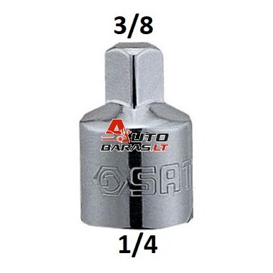 Adapteris 1/4"(F) - 3/8"(M)
