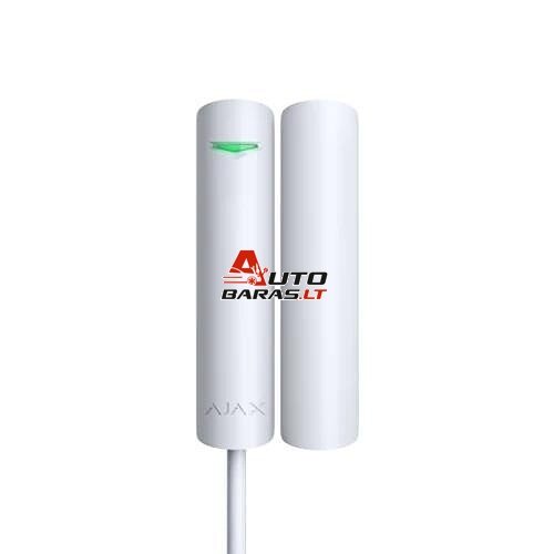 Adresinis durų magnetas Ajax DoorProtect Plus Fibra 44395.13.WH1 (baltas, su vibracijos ir poslinkio jutikliu)