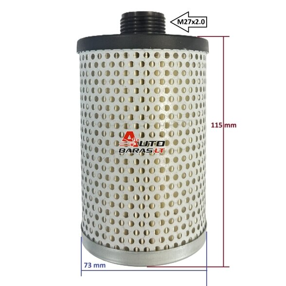 Adblue filtras su popieriniu filtru siurbliui GL-9-Y 3