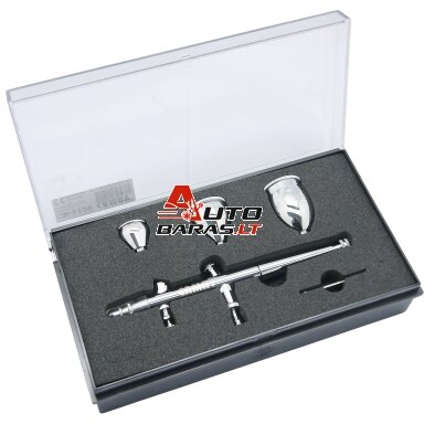 Aerografas Ø0.3mm su priedais Aerografas Ø0.3mm su priedais