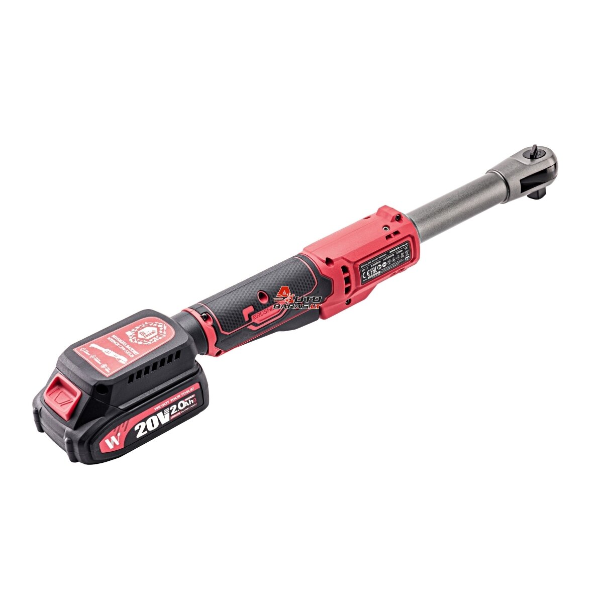 Akumuliatorinė smūginė terkšlė WORCRAFT 1/2" 20V LI-ION 1