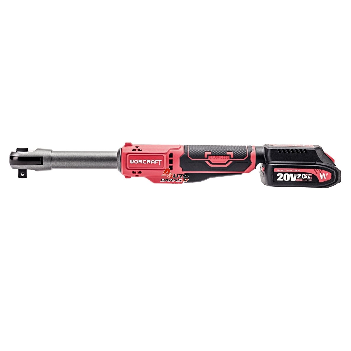 Akumuliatorinė smūginė terkšlė WORCRAFT 1/2" 20V LI-ION 2