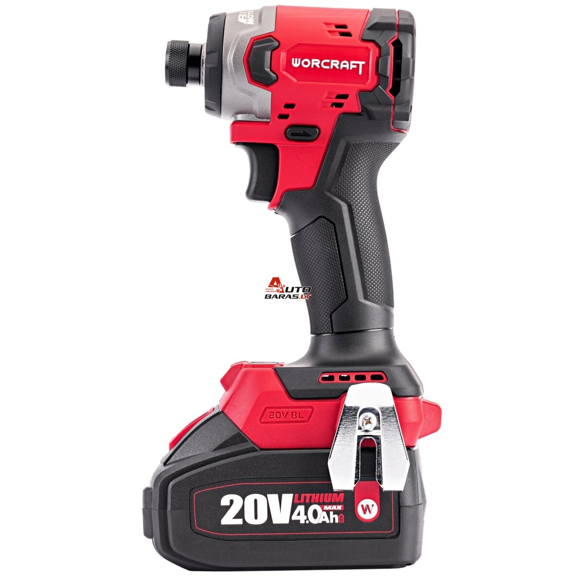 WORCRAFT Akumuliatorinio suktuvo-gręžtuvo ir smūginio suktuvo rinkinys 20V LI-ION (XCUBE dėžė) 10